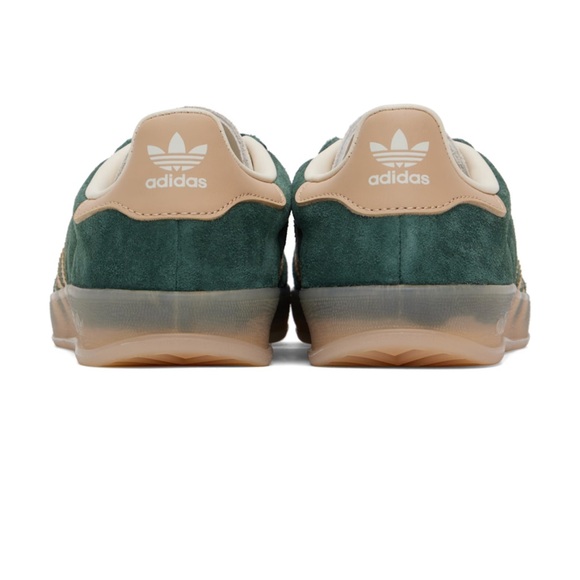 adidas Gazelle Forest Green and Beige Sneakers - Picture 2 of 5